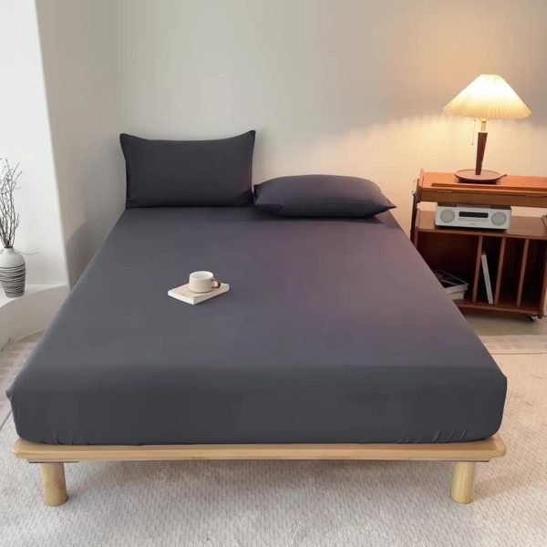 🛏️ طقم ملاية رمادي داكن – أناقة وفخامة لكل الفصول 🛏️ استمتع بنوم مريح مع ملاية فاخرة بلون رمادي داكن، مصممة بجودة عالية تناسب الفنادق والمنازل. ✅ قماش ناعم وممشط يمنحك إحساس دافئ ومريح. ✅ مقاومة للتجعد وما تكوّر حتى بعد الغسيل. ✅ مناسبة لكل الفصول وللاستخدام اليومي. ✅ بدون أغطية مخدات (تباع بشكل منفصل). إطلالة أنيقة لسريرك تدوم موسم بعد موسم. ✨ - Image 10