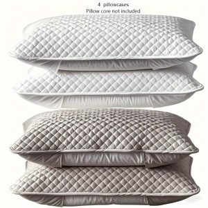 🛏️ أغطية مخدات فاخرة – تصميم مربعات مبطن ثلاثي الطبقات 🛏️ احمِ مخدتك بأناقة مع طقم أغطية مخدات فندقية بتصميم مربعات مميز، مبطن بثلاث طبقات مع طبقة عزل داخلية. ✅ قماش بارد ومتنفس يمنحك راحة في كل المواسم. ✅ تصميم نصف غطاء لحماية عملية وسهلة التركيب. ✅ متينة وسميكة تناسب الاستخدام الفندقي والمنزلي. ✅ قابلة للغسيل في الغسالة للحفاظ على النظافة. ✅ بدون حشوة (فقط الغطاء). فخامة الفنادق، الآن تحمي مخدتك في بيتك. ✨