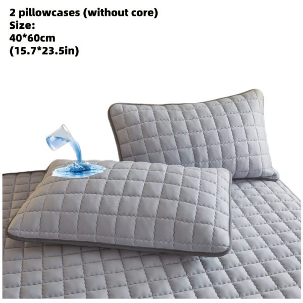 🛏️ طقم أغطية مخدات سادة – مبطنة وسميكة 🛏️ أضف حماية وأناقة لمخدتك مع عدد 2 غطاء مخدة فاخر بتصميم مبطن سادة، متين وقابل للغسيل في الغسالة. ✅ تصميم سميك ومتين يدوم معك طويلاً. ✅ مبطن لراحة وحماية إضافية. ✅ متوفر بمقاسات: توين، كوين، كينج. ✅ بدون حشوة (الغطاء فقط). الأناقة والحماية في غطاء واحد يناسب كل المقاسات. ✨ - Image 5