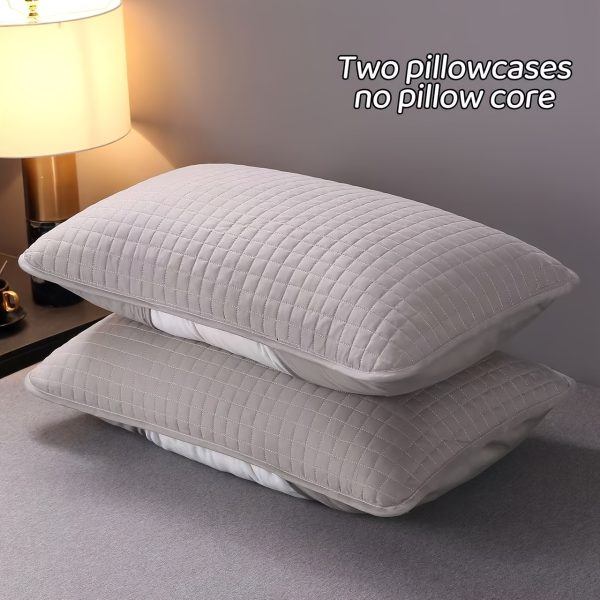 🛏️ طقم أغطية مخدات مبطنة – حماية عملية وأنيقة 🛏️ حافظ على مخداتك نظيفة مع عدد 2 غطاء مخدة مبطن مزود بحاجز يمنع الأوساخ، بتصميم نصف غطاء لسهولة التركيب والإزالة. ✅ تصميم مبطن متين يحمي المخدة ويطيل عمرها. ✅ حاجز للأوساخ للحفاظ على النظافة. ✅ سهل الإزالة والغسيل. ✅ بدون حشوة (الغطاء فقط). الحماية والأناقة في غطاء واحد. ✨ - Image 5