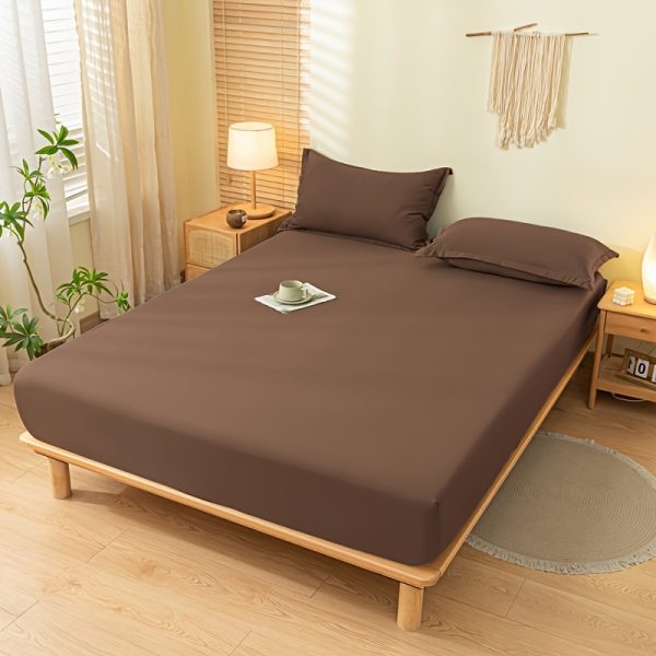 🛏️ ملاية حماية للمرتبة – لون بني سادة 🛏️ حافظ على مرتبتك بأناقة مع ملاية حماية بلون بني سادة مصنوعة من بوليستر ناعم ومتينة للاستخدام اليومي. ✅ ملمس ناعم وانسيابي يضيف راحة وفخامة لسريرك. ✅ تحمي المرتبة من الأوساخ والبقع. ✅ مقاسات تناسب أغلب المراتب. ✅ قابلة للغسيل في الغسالة لسهولة العناية. ✅ بدون أغطية مخدات. الحماية والفخامة في قطعة واحدة تدوم معك لسنوات. ✨ - Image 9