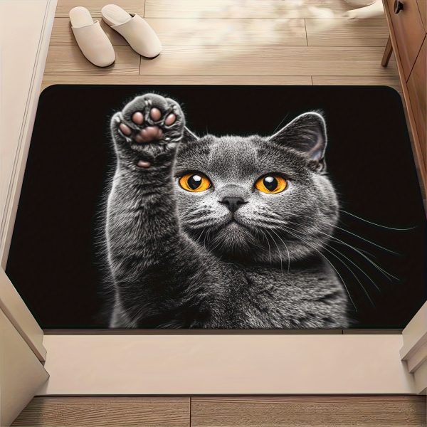 🐱 دعاسة بطباعة قط بريطاني قصير الشعر – لمحبي القطط 🐱 أضف لمسة لطافة ودفء لبيتك مع دعاسة فاخرة بطباعة قطة بريطانية، مصنوعة من المايكروفايبر الناعم مع قاعدة مانعة للانزلاق. ✅ تصميم كيوت لمحبي القطط يضفي لمسة ديكور مميزة. ✅ قماش بوليستر متين ومايكروفايبر ناعم يمنح راحة تحت القدم. ✅ قابلة للغسيل في الغسالة لسهولة التنظيف. ✅ مثالية لغرفة النوم، غرفة المعيشة أو المدخل. ✅ هدية رائعة لعشاق القطط في أعياد الميلاد والمناسبات. الجمال والراحة مع لمسة حب للحيوانات الأليفة. 🛏️✨ - Image 6