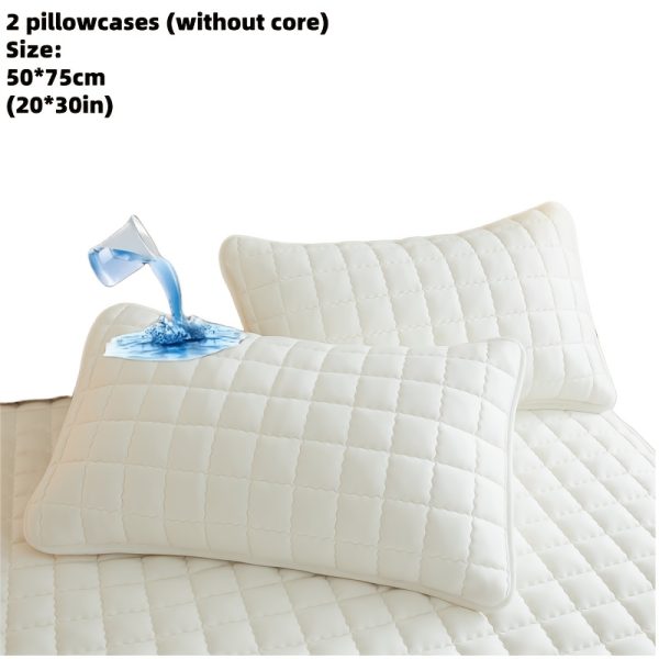 🛏️ طقم أغطية مخدات سادة – مبطنة وسميكة 🛏️ أضف حماية وأناقة لمخدتك مع عدد 2 غطاء مخدة فاخر بتصميم مبطن سادة، متين وقابل للغسيل في الغسالة. ✅ تصميم سميك ومتين يدوم معك طويلاً. ✅ مبطن لراحة وحماية إضافية. ✅ متوفر بمقاسات: توين، كوين، كينج. ✅ بدون حشوة (الغطاء فقط). الأناقة والحماية في غطاء واحد يناسب كل المقاسات. ✨ - Image 22