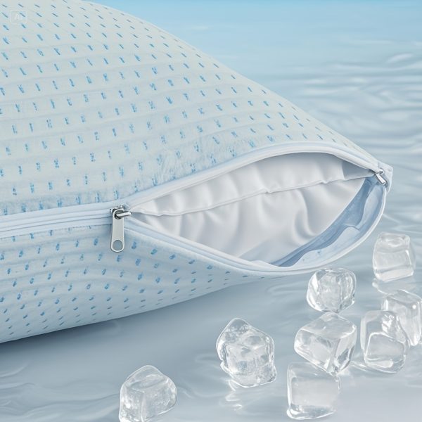 ❄️ طقم أغطية مخدات تبريد – بسحاب للإغلاق ❄️ استمتع ببرودة وراحة الصيف مع عدد 2 غطاء مخدة من مزيج النايلون القابل للتنفس، باللون الأزرق الفاتح مع جيوب بيضاء، بوزن قماش 180–200 جم. ✅ قماش بارد ومتنفس مثالي لأيام الحر. ✅ تصميم بسحاب لحماية كاملة للمخدة وسهولة الاستخدام. ✅ قابل للغسيل في الغسالة لانتعاش دائم. ✅ مثالي لمحبي النوم البارد في الصيف. راحة وانتعاش يرافقك في كل ليلة. 🛏️❄️