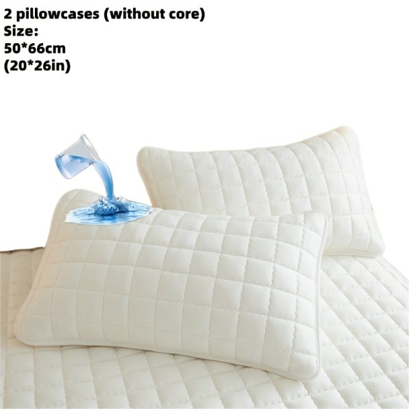 🛏️ طقم أغطية مخدات سادة – مبطنة وسميكة 🛏️ أضف حماية وأناقة لمخدتك مع عدد 2 غطاء مخدة فاخر بتصميم مبطن سادة، متين وقابل للغسيل في الغسالة. ✅ تصميم سميك ومتين يدوم معك طويلاً. ✅ مبطن لراحة وحماية إضافية. ✅ متوفر بمقاسات: توين، كوين، كينج. ✅ بدون حشوة (الغطاء فقط). الأناقة والحماية في غطاء واحد يناسب كل المقاسات. ✨ - Image 20