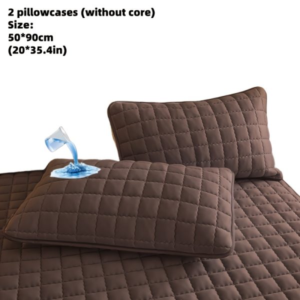 🛏️ طقم أغطية مخدات سادة – مبطنة وسميكة 🛏️ أضف حماية وأناقة لمخدتك مع عدد 2 غطاء مخدة فاخر بتصميم مبطن سادة، متين وقابل للغسيل في الغسالة. ✅ تصميم سميك ومتين يدوم معك طويلاً. ✅ مبطن لراحة وحماية إضافية. ✅ متوفر بمقاسات: توين، كوين، كينج. ✅ بدون حشوة (الغطاء فقط). الأناقة والحماية في غطاء واحد يناسب كل المقاسات. ✨ - Image 58