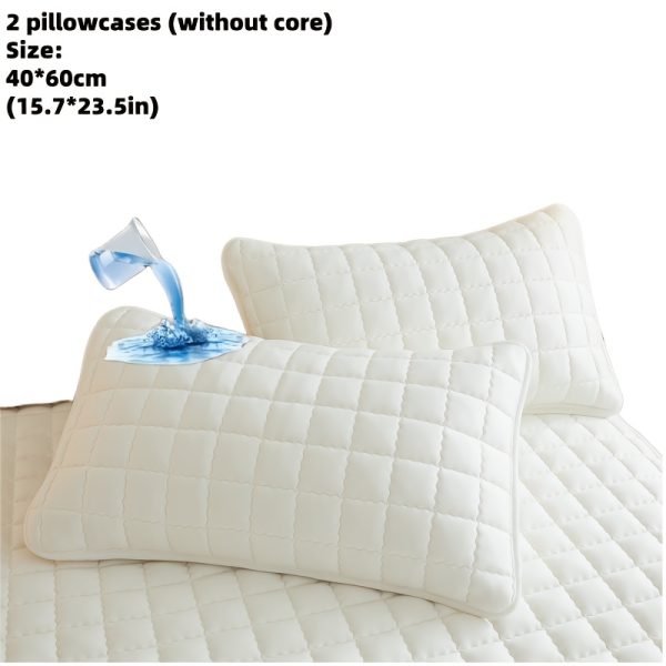 🛏️ طقم أغطية مخدات سادة – مبطنة وسميكة 🛏️ أضف حماية وأناقة لمخدتك مع عدد 2 غطاء مخدة فاخر بتصميم مبطن سادة، متين وقابل للغسيل في الغسالة. ✅ تصميم سميك ومتين يدوم معك طويلاً. ✅ مبطن لراحة وحماية إضافية. ✅ متوفر بمقاسات: توين، كوين، كينج. ✅ بدون حشوة (الغطاء فقط). الأناقة والحماية في غطاء واحد يناسب كل المقاسات. ✨ - Image 19