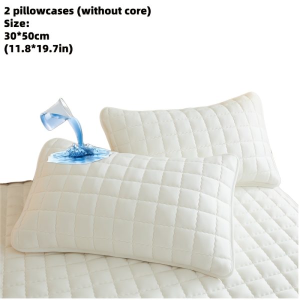 🛏️ طقم أغطية مخدات سادة – مبطنة وسميكة 🛏️ أضف حماية وأناقة لمخدتك مع عدد 2 غطاء مخدة فاخر بتصميم مبطن سادة، متين وقابل للغسيل في الغسالة. ✅ تصميم سميك ومتين يدوم معك طويلاً. ✅ مبطن لراحة وحماية إضافية. ✅ متوفر بمقاسات: توين، كوين، كينج. ✅ بدون حشوة (الغطاء فقط). الأناقة والحماية في غطاء واحد يناسب كل المقاسات. ✨ - Image 17