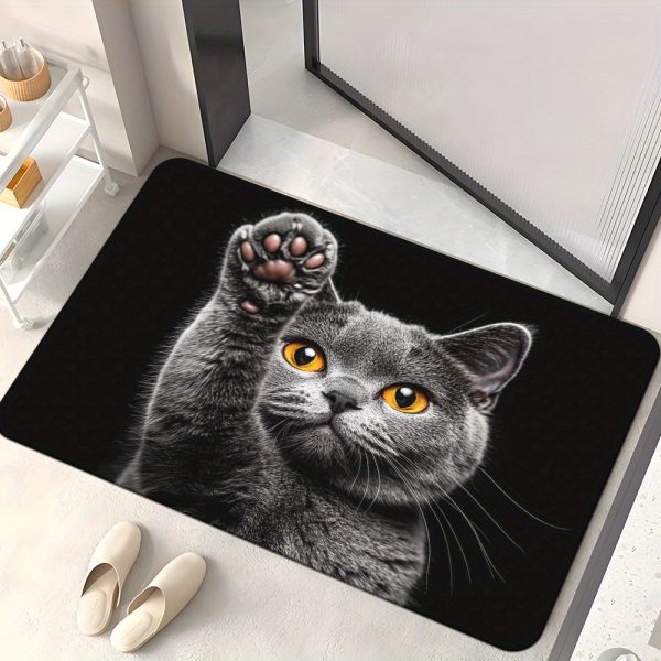 🐱 دعاسة بطباعة قط بريطاني قصير الشعر – لمحبي القطط 🐱 أضف لمسة لطافة ودفء لبيتك مع دعاسة فاخرة بطباعة قطة بريطانية، مصنوعة من المايكروفايبر الناعم مع قاعدة مانعة للانزلاق. ✅ تصميم كيوت لمحبي القطط يضفي لمسة ديكور مميزة. ✅ قماش بوليستر متين ومايكروفايبر ناعم يمنح راحة تحت القدم. ✅ قابلة للغسيل في الغسالة لسهولة التنظيف. ✅ مثالية لغرفة النوم، غرفة المعيشة أو المدخل. ✅ هدية رائعة لعشاق القطط في أعياد الميلاد والمناسبات. الجمال والراحة مع لمسة حب للحيوانات الأليفة. 🛏️✨ - Image 3