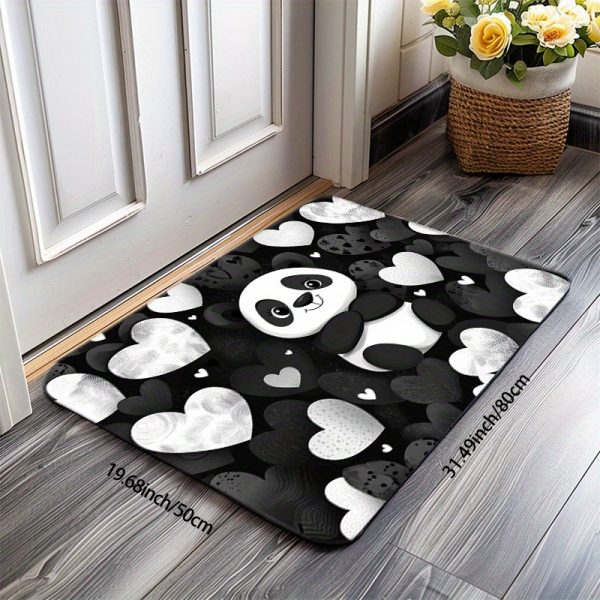 🐼 دعاسة بشكل قلب مع باندا لطيف – سميكة ومانعة للانزلاق 🐼 أضف لمسة مرح وجمال لبيتك مع دعاسة إسفنجية سميكة بسمك 8 ملم، بتصميم قلب وباندا كيوت، ناعمة وسهلة التنظيف. ✅ قماش ناعم وسميك يمنح راحة تحت القدم. ✅ تصميم باندا لطيف مثالي للديكور الداخلي. ✅ قاعدة مانعة للانزلاق لثبات وأمان أكبر. ✅ قابلة للغسيل في الغسالة وسهلة العناية. ✅ مناسبة للمدخل، المطبخ، غرفة النوم أو الحمام. الراحة والمرح في دعاسة واحدة تزين بيتك. 🛏️✨ - Image 7